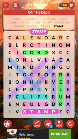 wordscapes search level 118