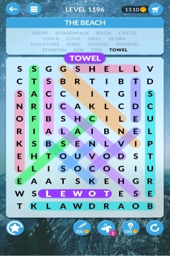 wordscapes search level 1196