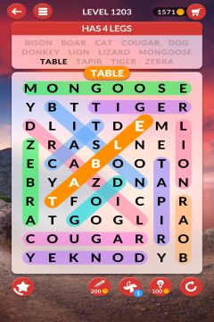 wordscapes search level 1203