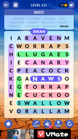 wordscapes search level 121