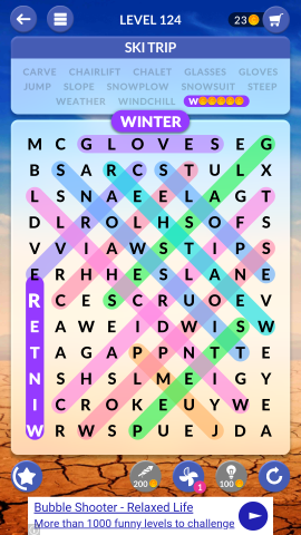 wordscapes search level 124
