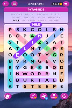 wordscapes search level 1243