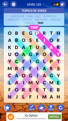 wordscapes search level 125
