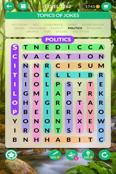 wordscapes search level 1262