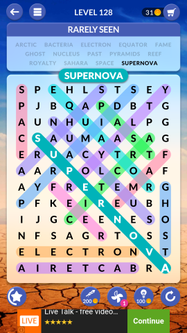 wordscapes search level 128