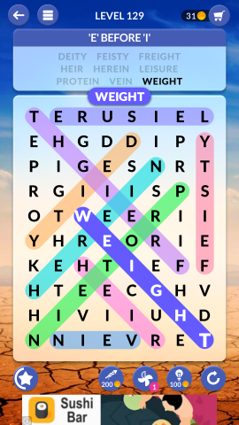 wordscapes search level 129