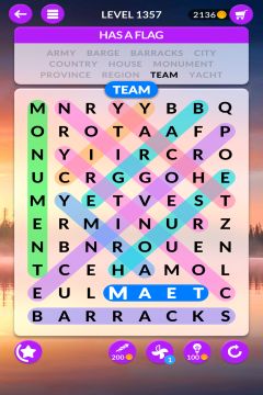 wordscapes search level 1357