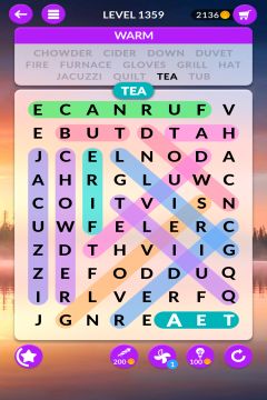 wordscapes search level 1359