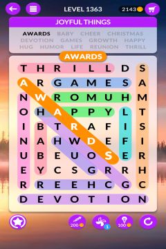 wordscapes search level 1363