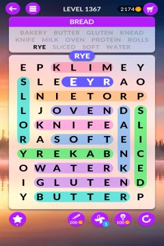 wordscapes search level 1367