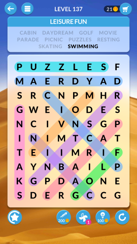 wordscapes search level 137