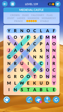 wordscapes search level 139