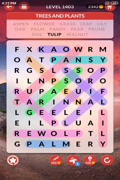 wordscapes search level 1403