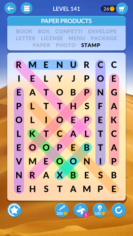 wordscapes search level 141