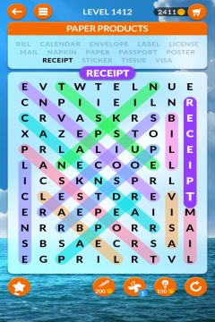 wordscapes search level 1412