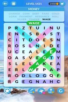 wordscapes search level 1421