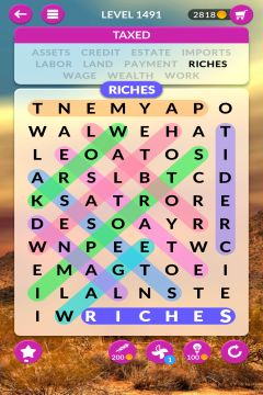 wordscapes search level 1491