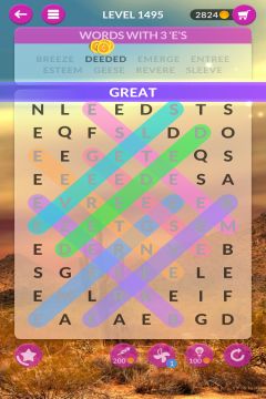 wordscapes search level 1495