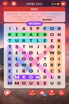 wordscapes search level 1511