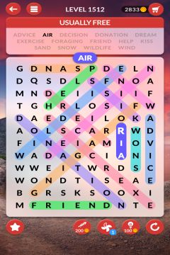 wordscapes search level 1512