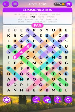 wordscapes search level 1520
