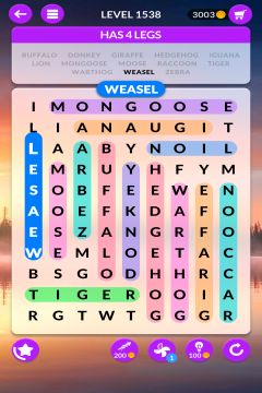wordscapes search level 1538