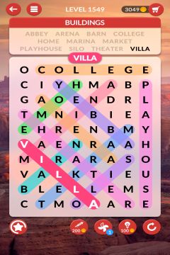 wordscapes search level 1549