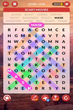 wordscapes search level 1550