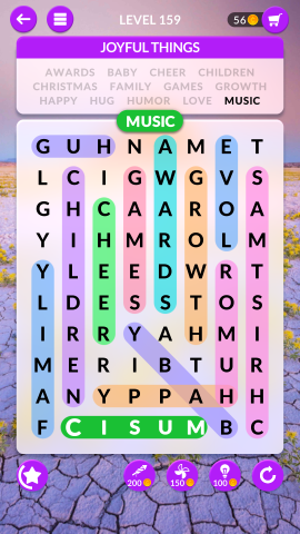 wordscapes search level 159