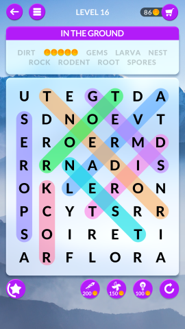 wordscapes search level 16