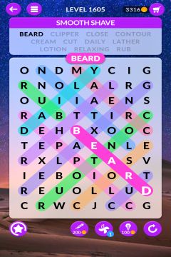 wordscapes search level 1605