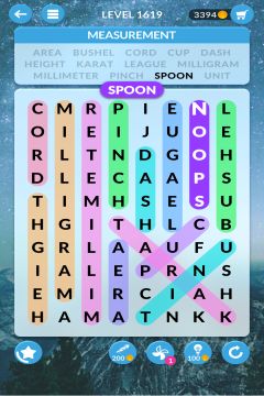 wordscapes search level 1619