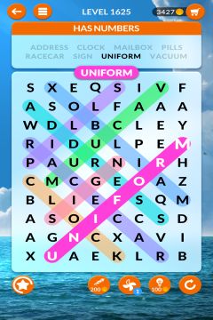 wordscapes search level 1625