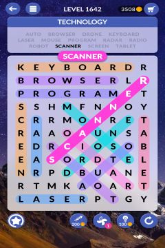 wordscapes search level 1642