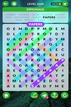 wordscapes search level 1668