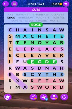 wordscapes search level 1671