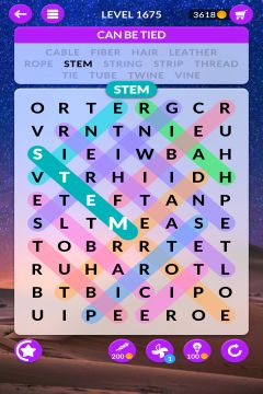 wordscapes search level 1675