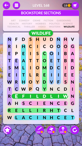 wordscapes search level 168