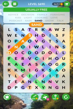 wordscapes search level 1690