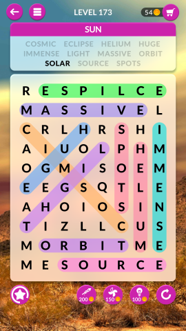 wordscapes search level 173