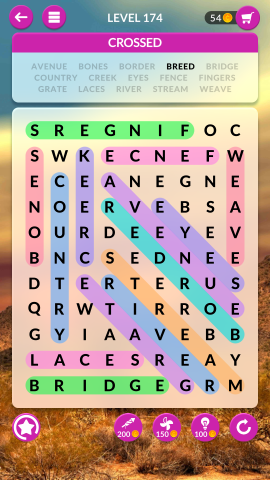 wordscapes search level 174