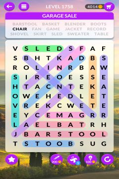 wordscapes search level 1758