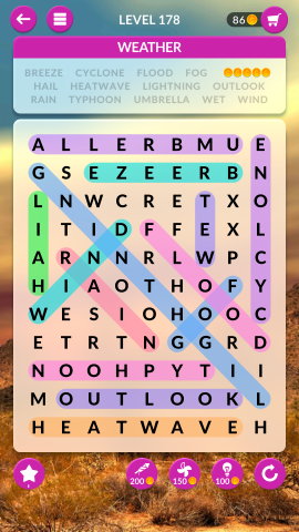 wordscapes search level 178