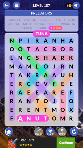 wordscapes search level 187