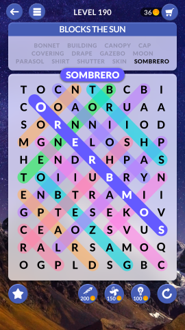 wordscapes search level 190