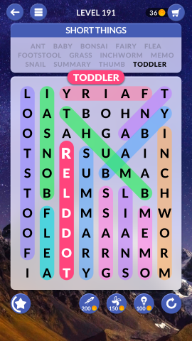 wordscapes search level 191