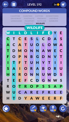 wordscapes search level 192