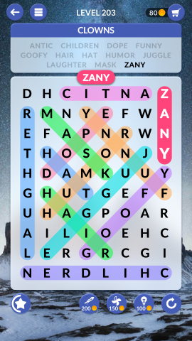 wordscapes search level 203