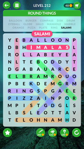 wordscapes search level 212