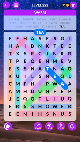 wordscapes search level 222